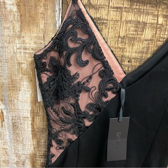 H:ours Keegan Dress Black Noir
One-Shoulder mini Lace Detail Revolve XS - Picture 8 of 11